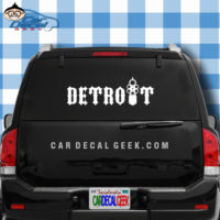 Detroit Car Window Decal Sticker