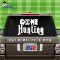 Gone Hunting Cr Truck Decal Sticker