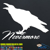 Poe Raven Nevermore Decal Sticker