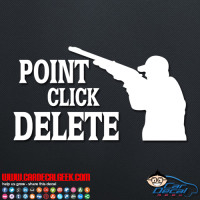 Point Click Delete Bird Hunting Decal