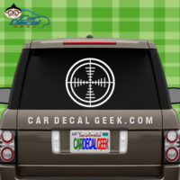 Rifle Gun Scope Target Car Sticker Decal