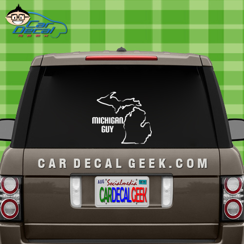 Michigan Guy Car Window Decal Sticker Michigan Guy Car Window Decal Sticker