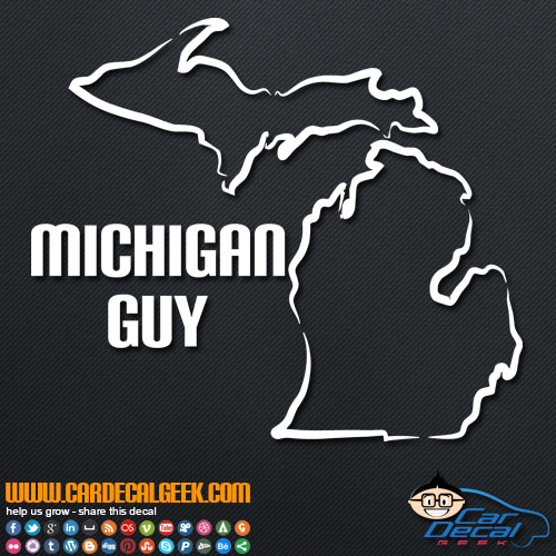 Michigan Guy Decal Sticker