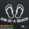 Son of a Beach Flip Flops Decal
