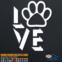 Dog Love Decal Sticker