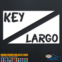 Key Largo Scuba Dive Flag Decal Sticker