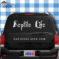 Reptile Life Car Window Decal Sticker