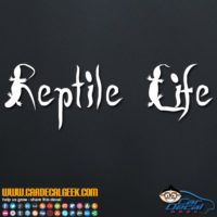 Reptile Life Decal Sticker