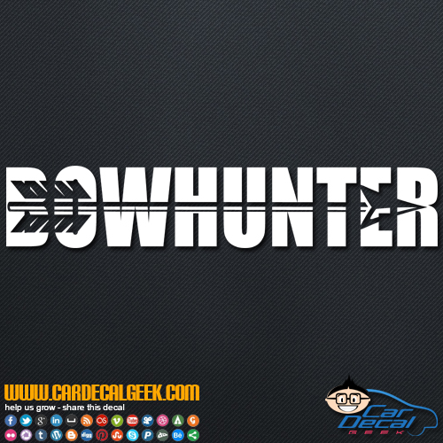 Bowhunter Arrow Decal Sticker