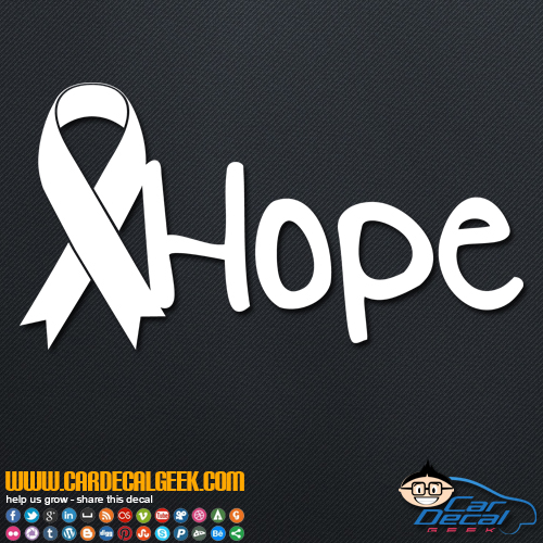 Cancer Hope Decal Sticker