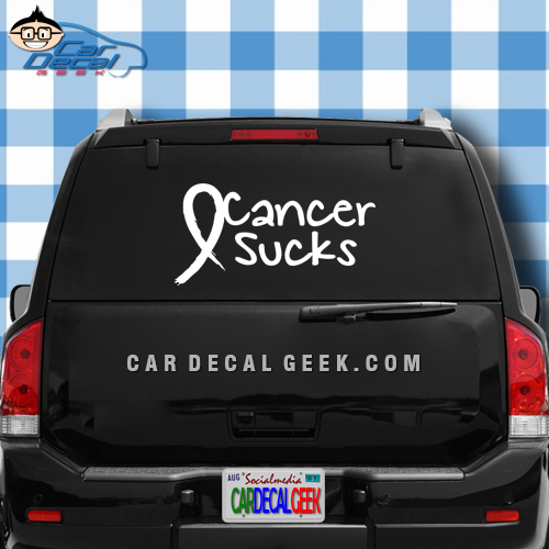 Cancer Sucks Car Window Decal Sticker