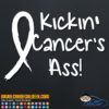 Kickin' Cancer's Ass Decal Sticker