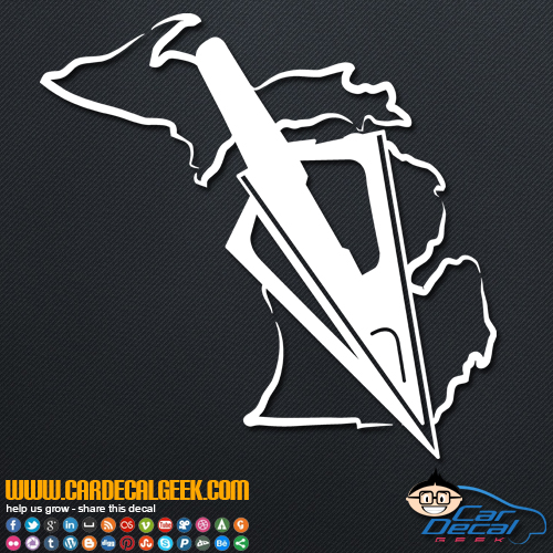 Michigan Bowhunting Decal Sticker