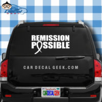 Remission Possbile Car Window Decal Sticker