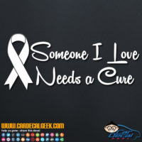 Someone I Love Needs a Cure Decal Sticker