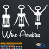Wine Aerobics Decal Sticker