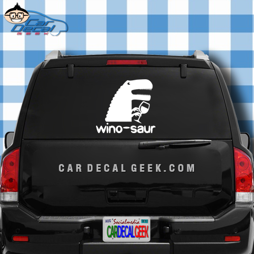 Winosaur Car Window Decal Sticker