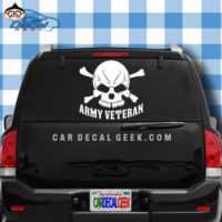 Army Veteran Car Truck Window Decal Sticker