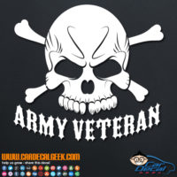 Army Veteran Decal Sticker