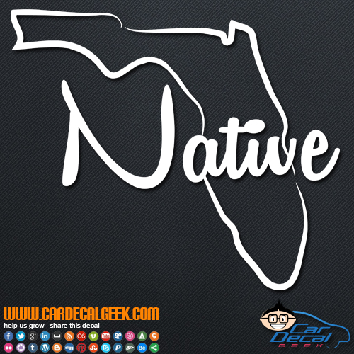 Florida Native Decal Sticker