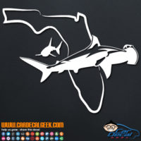 Florida Swimming Sharks Decal Sticker
