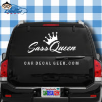 Sass Queen Car Window Decal Sticker