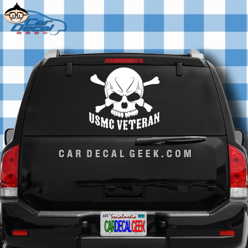 USMC Skull Sniper #2 Funny Vinyl Decal Sticker Car Window laptop tablet truck 6" 