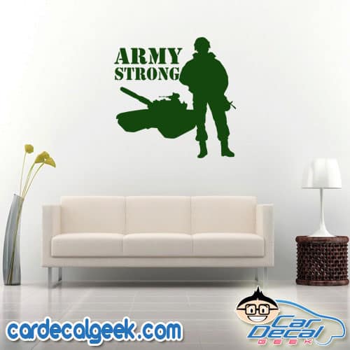 Army Strong Wall Decal Sticker