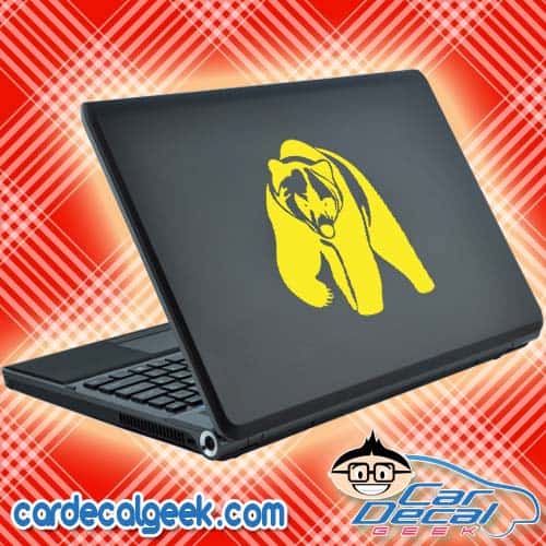 Grizzly Bear Laptop Decal Sticker