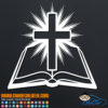 Amazing Bible Cross Light Decal Sticker