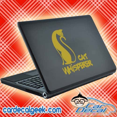 Cat Whisperer Laptop Decal Sticker