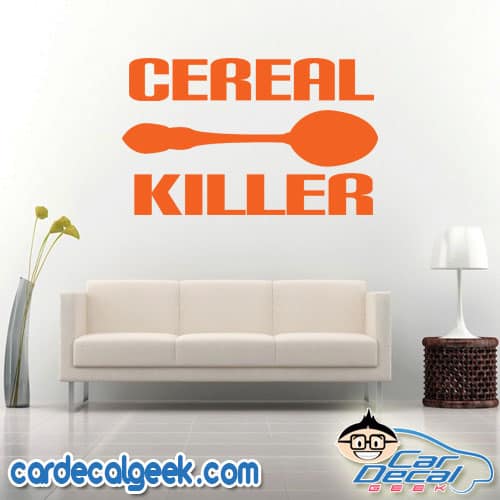 Cereal Killer Wall Decal Sticker