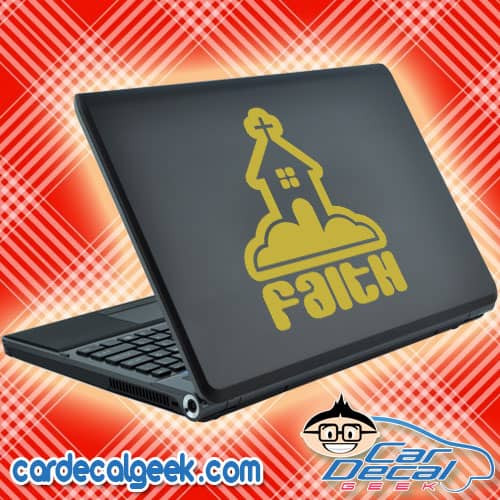Church Faith Laptop Decal Sticker