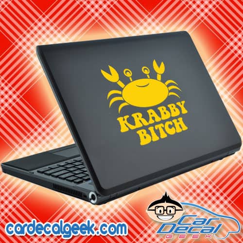 Krabby Bitch Laptop Decal Sticker
