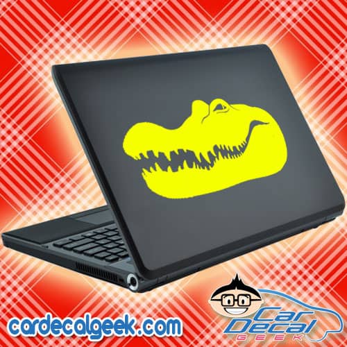 Crocodile / Alligator Head Laptop Decal Sticker