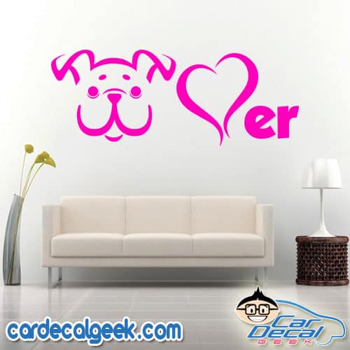 Dog Lover Wall Decal Sticker