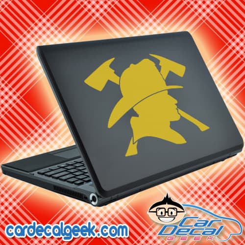 Firefighter Symbol Laptop Decal Sticker Firefighter Symbol Laptop Decal Sticker