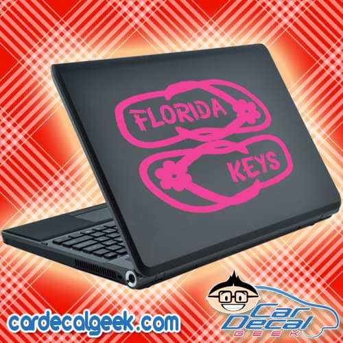 Florida Keys Flip Flops Sandals Laptop Decal Sticker Florida Keys Flip Flops Sandals Laptop Decal Sticker