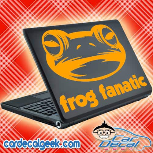 Frog Fanatic Laptop Decal Sticker