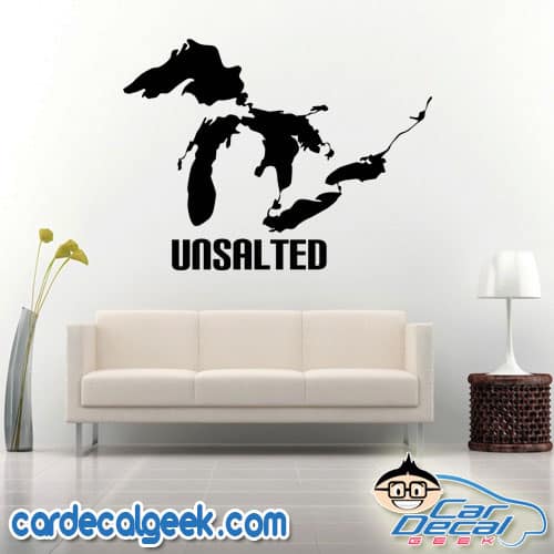 Great Lakes Unsalted Wall Decal Sticker