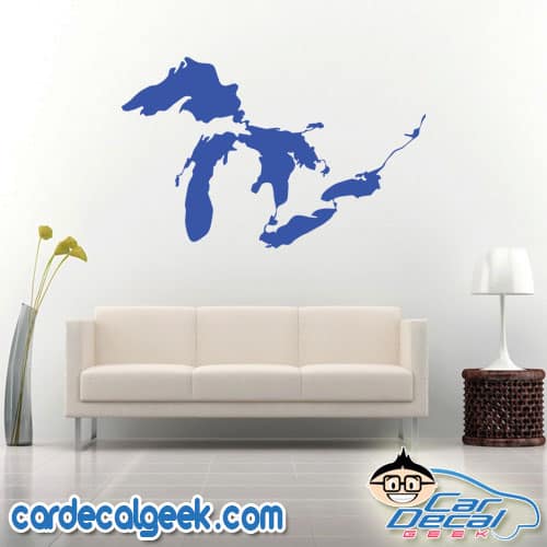 Great Lakes Wall Decal Sticker