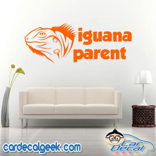 Iguana Parent Wall Decal Sticker