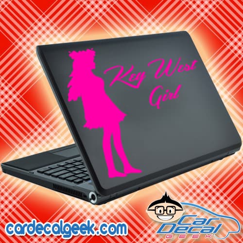 Key West Girl Laptop Decal Sticker