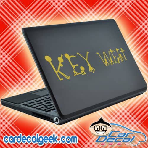 Key West Naked People Laptop Decal Sticker