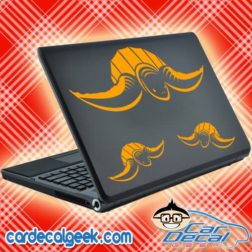 Leatherback Swimming Sea Turtle Laptop Decal Sticker