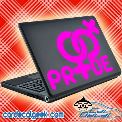 Lesbian Pride Laptop Decal Sticker
