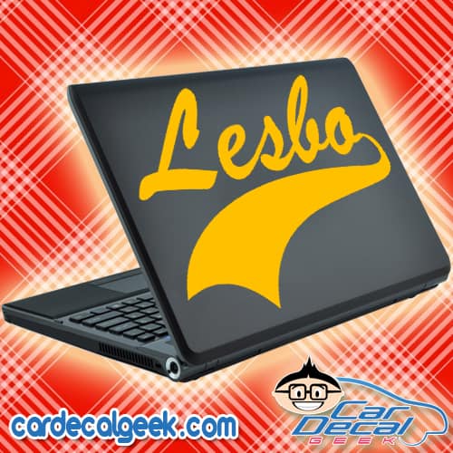 Lesbo Athletic Laptop Decal Sticker Lesbo Athletic Lesbo Decal Sticker