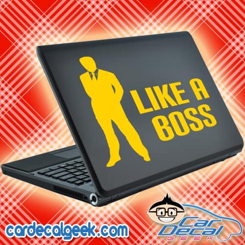 Like A Boss Funny Vinyl Decal Sticker Car Window laptop tablet truck netbook 7" 