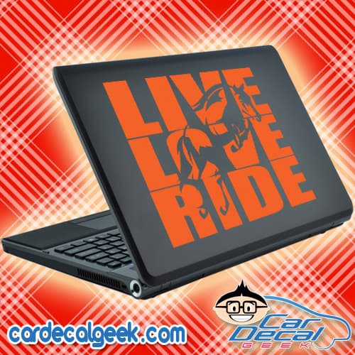 Live Love Ride Horses Laptop Decal Sticker