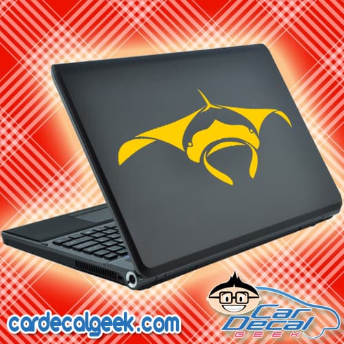 Manta Ray Laptop Decal Sticker